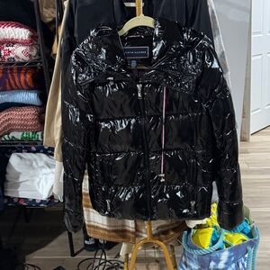 Tommy Hilfiger Shiny Black Jacket